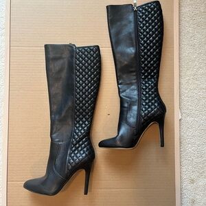 BCBG Knee Boots with heel. Size 7. Only worn once.